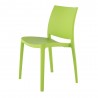 Sensilla Stack-able Dinning Chair - Green - Angled - Sensilla Stack-able Dinning Chair - Green - Angled