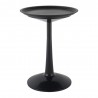 Sprout Black Round Side Table - Extended