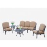 Kingston 5-Piece Deep Seating Lounge Set Sihlouette