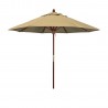 9' Aluminum Market Umbrella Push Tilt - Champagne - Olefin - 9' Aluminum Market Umbrella Push Tilt - Champagne - Olefin