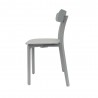 Toppy Long Horn Dinning Chair - Grey - Full Side View - Toppy Long Horn Dinning Chair - Grey - Full Side View