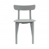Toppy Long Horn Dinning Chair - Grey - Front - Toppy Long Horn Dinning Chair - Grey - Front