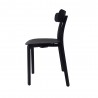 Toppy Long Horn Dinning Chair - Black - Full Side View - Toppy Long Horn Dinning Chair - Black - Full Side View