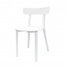 Toppy Long Horn Dinning Chair - White - Left - Angled View - Toppy Long Horn Dinning Chair - White - Left - Angled View
