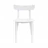Toppy Long Horn Dinning Chair - White - Front - Toppy Long Horn Dinning Chair - White - Front