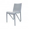 Toppy Stackable Modern V Dinning Chair - Cool Grey - Left Angled - Toppy Stackable Modern V Dinning Chair - Cool Grey - Left Angled
