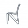 Toppy Stackable Modern V Dinning Chair - Cool Grey - Side - Toppy Stackable Modern V Dinning Chair - Cool Grey - Side