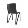 Toppy Stackable Modern V Dinning Chair - Dark Grey - Back Angled - Toppy Stackable Modern V Dinning Chair - Dark Grey - Back Angled
