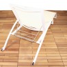 Infinita Pure Aluminum SunLounger with White Sling - Set of Two