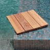 Infinita FlexDeck Copabianca Classic IPE 18" x 18" Champagne  - Poolside Single