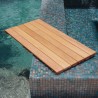 Infinita FlexDeck Brazilian Hardwood Deck Tiles - Copacabana Ipe Champagne - Classic 6 Slat 18"x36" - 2/Box - Tile Pool