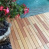 FlexDeck Brazilian Hardwood Deck Tiles - Copacabana IPE Champagne - Variant 6 Slat - 18"x36" - Lifestyle