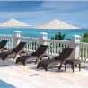 Miami Resin Wickerlook Chaise Lounge - Set - Brown - Miami Resin Wickerlook Chaise Lounge - Set - Brown