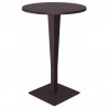 Riva Werzalit Top Round Bar Height Table Brown 27.5 inch