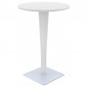 Riva Werzalit Top Round Bar Height Table White 27.5 inch