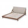 Baxton Studio Sante Upholstered Wood Platform Bed - Light Beige - Baxton Studio Sante Upholstered Wood Platform Bed - Light Beige