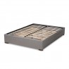Baxton Studio Leni Upholstered Platform Storage Bed Frame - Light Grey - Baxton Studio Leni Upholstered Platform Storage Bed Frame - Light Grey