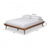 Baxton Studio Karine Wood Platform Bed Frame - Queen