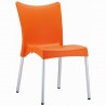 Juliette Resin Dining Chair - Orange - Juliette Resin Dining Chair - Orange
