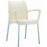 Resin Outdoor Armchair - White - Resin Outdoor Armchair - White