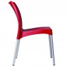 Resin Outdoor Armchair - Red - Side - Resin Outdoor Armchair - Red - Side