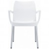 Resin Outdoor Armchair - White - Resin Outdoor Armchair - White