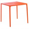 Mango Square Dining Table Orange 28 inch - Mango Square Dining Table Orange 28 inch