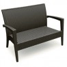 Miami Resin Loveseat - Brown