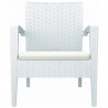 Miami Resin Club Chair - Set of 2 - White - Miami Resin Club Chair - Set of 2 - White