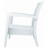 Miami Resin Club Chair - Set of 2 - White - Side - Miami Resin Club Chair - Set of 2 - White - Side