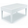 Miami Rectangle Resin Coffee Table White - Miami Rectangle Resin Coffee Table White