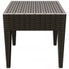 Miami Square Resin Side Table Brown - Miami Square Resin Side Table Brown