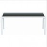 Miami Wickerlook Rectangle Dining Set - White - Table - Miami Wickerlook Rectangle Dining Set - White - Table