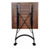 French Café Bistro Folding Table - folded back - French Café Bistro Folding Table - folded back