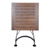 French Café Bistro Folding Table - folded front - French Café Bistro Folding Table - folded front