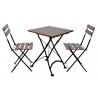 French Café Bistro Folding Table - in set - French Café Bistro Folding Table - in set