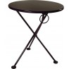 French Café Bistro 3-leg Folding Bistro Table - Black - French Café Bistro 3-leg Folding Bistro Table - Black