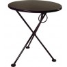 French Café Bistro 3-leg Folding Bistro Table - Black - French Café Bistro 3-leg Folding Bistro Table - Black