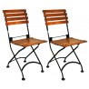 French Café Bistro Folding Side Chair - set of 2 - French Café Bistro Folding Side Chair - set of 2