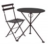 French Café Bistro Folding Side Chair - with table - French Café Bistro Folding Side Chair - with table