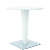 Riva Werzalit Top Round Dining Table White 27.5 inch - Riva Werzalit Top Round Dining Table White 27.5 inch