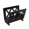 Oceanstar Contemporary Mahogany Solid Wood Magazine Rack - Oceanstar Contemporary Mahogany Solid Wood Magazine Rack