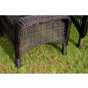 Tortuga Outdoor Portside Dark Roast 6-Piece Seating Set - Ottoman