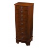 Berkeley Jewelry Armoire - Coffee - Closed with White BG - Berkeley Jewelry Armoire - Coffee - Closed with White BG