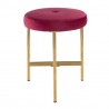 LumiSource Chloe Vanity Stool - BLUSH PINK in GOLD Legs - LumiSource Chloe Vanity Stool - BLUSH PINK in GOLD Legs