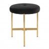 LumiSource Chloe Vanity Stool - BLACK in GOLD Legs - LumiSource Chloe Vanity Stool - BLACK in GOLD Legs
