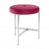 LumiSource Chloe Vanity Stool - BLUSH PINK in CHROME Legs - LumiSource Chloe Vanity Stool - BLUSH PINK in CHROME Legs