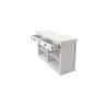 Nova Solo Buffet with 2 Drawers - Angled with White Background and Opened Drawers - Nova Solo Buffet with 2 Drawers - Angled with White Background and Opened Drawers
