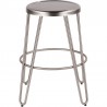 Lumisource Avery Metal Counter Stool in Brushed Stainless Steel - Set of 2 - Lumisource Avery Metal Counter Stool in Brushed Stainless Steel - Set of 2