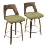LumiSource Trilogy 24" Counter Stool - Set of 2 - GREEN  - LumiSource Trilogy 24" Counter Stool - Set of 2 - GREEN 